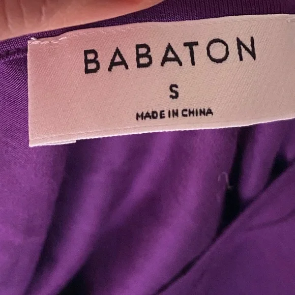 NWT• BABATON Isamu T-Shirt Purple Acai Rayon Spandex Soft Tee NWT Size S - Picture 10 of 10
